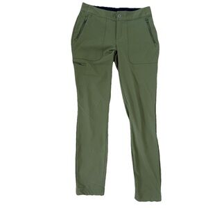 Columbia Outdoor Performance Pants Women’s 8 Green Pocket Hiking Camping